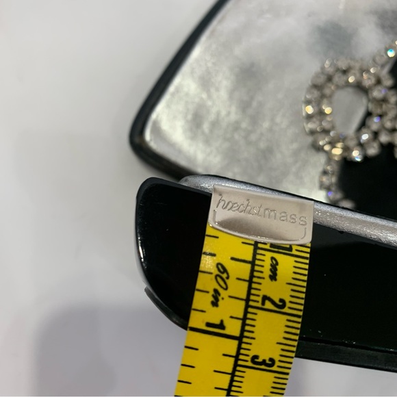 Sesto Meucci size 9 rhinestone sandals in stunning silver with unique heel - Picture 16 of 16